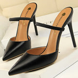 Shoes Woman Pumps Pointed Toe Women Heels Pu Leather High Heels Shoes Women Sexy Stiletto Heels Office Shoes