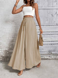 Spring And Summer New Loose Casual Women's Clothing Tight High Waist Tie With Broad Legs