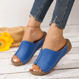 Wear Women's Shoes Comfortable Slope And Slippers Simple Size 2025 New Cool Drag