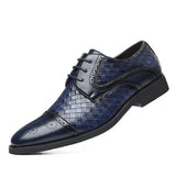 Zingj Formal Men's Fashion Business Casual Leather Shoes Versatile Fashion Single Shoes Wear-Resistant Black Plus Size Men's