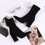 Boots Women's Spring And Autumn/Winter 2025 New Korean Version Of New Coarse Heeled High Heel High Heeled Women's