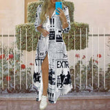 Women's Clothing 2025 Autumn New Dress Single-D Row Irregular Shirt Dress