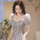 Evening Dress Dress Female Senior Sense High-End Light Luxury Small Sentient Day Wedding Dress Adult French Fugitive Princess Graduation