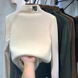 Zingj Korean Version Of Long-Sleeve T-Shirt Women's