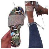 Large-Size 43 Water Drill Cool Slippers Women's Word Drag Women's Sandals Summer New Slippers