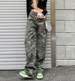 Creen Camo Washed Cargo Jeans-Outfit