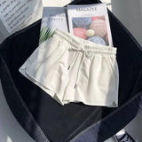 Zingj Waist Loose Tight Waist Sports Shorts Female Loose Casual Wear 2024 Summer New Wide Leg Pants Home Pajama Pants