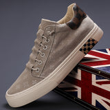New Men's Shoes Men's Canvas Shoes Light Breathable Trend Wide Version Of Casual Shoes One Foot Lazy