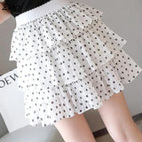 Women A-line Above Knee Chiffon Leisure All-match Simple Student Summer Breathable Korean Style Popular Harajuku
