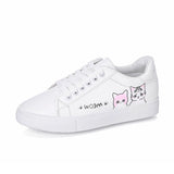 White Shoes Women 2025 Spring And Autumn Fashion Korean Version Of Female Shoes Street Pat Shoes Casual Flat Shoes New Single