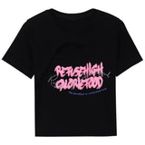 Zingj Girls Hollow Out Short T-Shirt Female Summer 2024 New Design Sense Slim Slim Short-Sleeved Student
