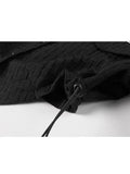 Shirts For Women Polo-Neck Long Sleeve Gothic Crop Top Shirt Female Hip Hop Vintage Streetwear 2023 Spring Summer