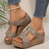 New Summer Women's Thick Bottom And Slippers Large Size Fish Mouth And Slippers Women's
