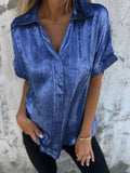 Summer New Casual Loose Hot Short-Sleeved Collar Shirt For