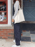 Washed Straight Leg Denim Overall- Outfit