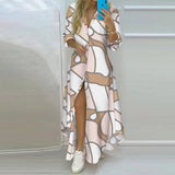 Women's Clothing 2025 Autumn New Dress Single-D Row Irregular Shirt Dress