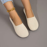 One-Foot Pedal Shallow Mouth Single Shoes Women Wide Head Large Breathable Lazy Happy