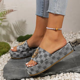 Slippers Women Wear Round Head Metal Decoration Light Flip-Flop Women's Slippers Women's
