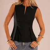 Temperament Blouse Casual Sleeveless