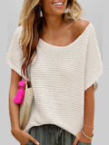 Summer Beach Hooded Hollow Knitted Round Neck Loose Large Size Sun Protection