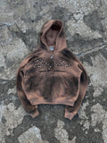 Old Tie Dye Gradient Senior Escroatistance Zipper Jacket Men And Women's Same