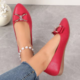 Women 2025 Summer And Autumn New One-Legged Flat Work Small Leather Shoes Soft Soles Casual Large Size Women Lazy