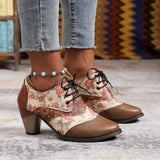 Autumn And Winter New Women's Boots Rough High And Martin Boots British Style National Style Women