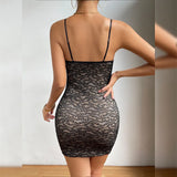 New Sexy Hottie Style Lace Lash Side Steel Ring Bag With Slings Dress