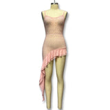 Women's Spring New Sling Skirt Personality Trend Sexy Perspective High Open Skirt Dress