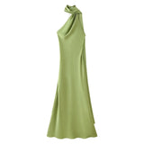 New Women's Fashion Simple Ribbon Hanging Neck-Laught Long