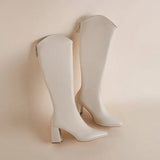 Boots Girl 2025 New Fashion French Vintage Vintage Vintage Skinny Boots High