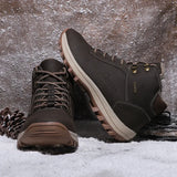 Winter High-Top Men's And Women's Shoes Warm Plus Velvet Shoes Men's Shoes Outdoor Snow Boots Anti-Slip Hiking