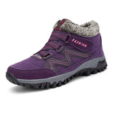 Heightening Couple Snow Boots Winter Plus Velvet Warm Men And Women Outdoor Cotton Shoes Warm Sports