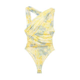 Women's ZA Summer New Asymmetric Folding Decoration Folding Net Holiday