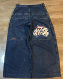 Zingj Y2K Baggy Jeans Men's Pattern Hip-Hop Street Harajuku Men's Wide-Legged Pants 211-0-Outfit