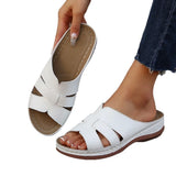 Large-Size One-Size-In-One Thick-Bottomed Slippers Women's Hollow-Duk-De-Shoe Car Sewing Light Beach Cool