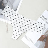 Fabric!Dermeal Lace Comfortable Breathable Thin And Scarless Lady T-Shirt Trousers Heart-Shaped Rose Cherry Print