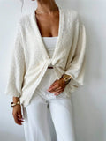 New Cross-Design Deep V Collar Casual Relaxed Elegant Simple