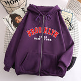 New Zipper Hoodie Los Angeles California Coat