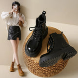 Super Fire Martin Boots 2025 New Fashion With Small Thick Background Retro Small British Style Short