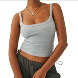 New 10-Color Optional Knitted Pure Desire Sling With Vest Repair Y2K Hot Girl Women's
