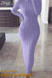 Women's Cable Knit Long Sweater Dress Crewneck Long Sleeve Solid Ribbed Bodycon Sweater Pullover Midi Jumper