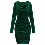 Winter Fashion Women's Wear New Casual Solid Color Swing Collar Long Sleeve Sprinkle Pink Velvet
