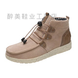 Sneakers Tuxedo With Canvas Shoes Large Flat Soles Single