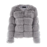 Fever Imitation Fox Fur Coat Women's Short-Sleeved Fur