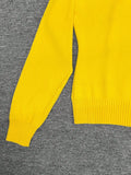 Big Collar Elegant Knitted Jersey Solid Color Front Row Fake
