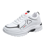 Shoes Women's Spring And Autumn New 2025 Korean Version Of The Flat Bottom Lace Casual Shoes Old Dad Shoes Running