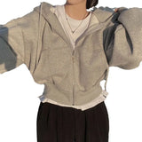 New Women's Coat Temperament Elegant Solid Color Lazy Hooded Sportswear Women's Coat