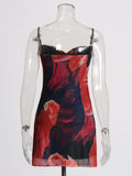 Sexy Sweet And Spicy Dress Dress 2025 Summer New Design Mesh Slings Short