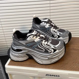Old Thick Soles Raised Old Dad Shoes Children 2025 Burst Soft-Soled Dirty Shoes Do Not Tired Feet Casual